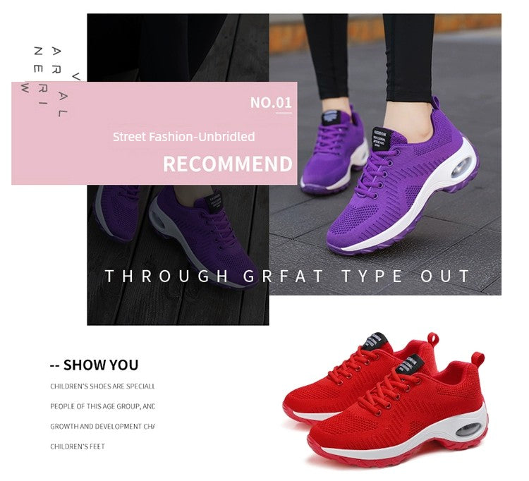 Huaqiang Warrior Women's Shoes White Shoes Lightweight Flats Spring/Summer Mesh Breathable Mat Travel Shoes Dancing Running Sneaker